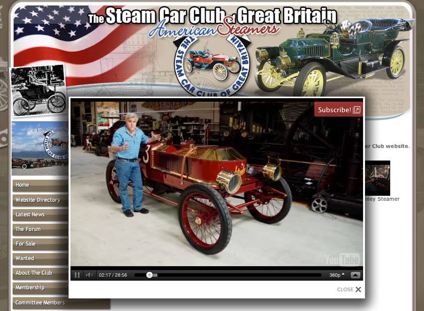 Jay Leno Steam Car Club