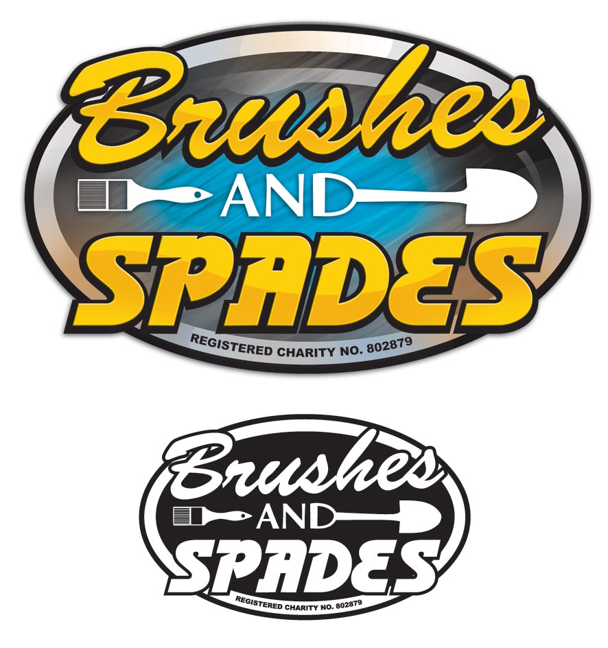 Brushes and Spades Logo