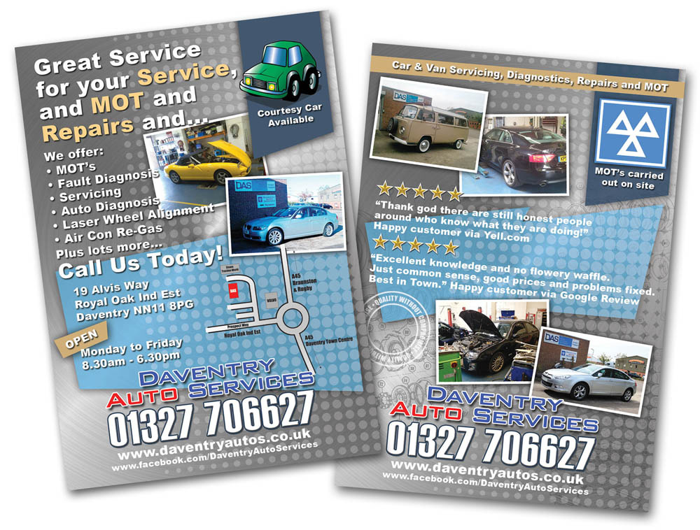 Leaflet design for Daventry