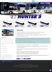 Website Design – Hunters Coaches